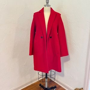 J.Crew Red Daphne Coat